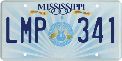 MS license plate LMP341