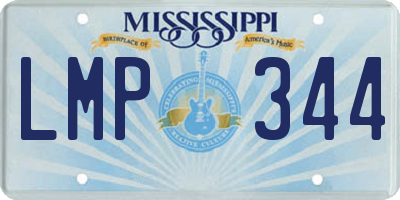 MS license plate LMP344