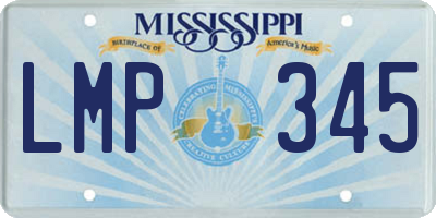 MS license plate LMP345