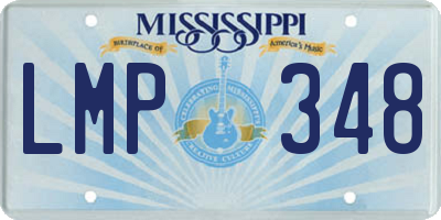 MS license plate LMP348
