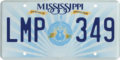MS license plate LMP349