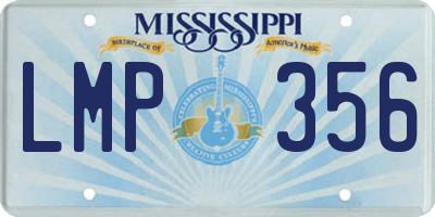 MS license plate LMP356