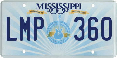 MS license plate LMP360