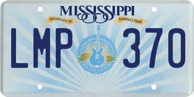 MS license plate LMP370