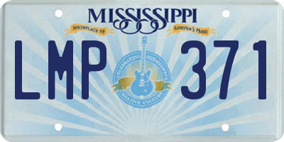 MS license plate LMP371
