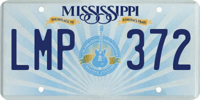 MS license plate LMP372