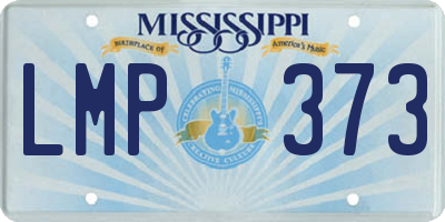 MS license plate LMP373