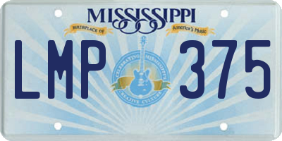 MS license plate LMP375