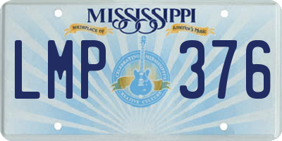 MS license plate LMP376
