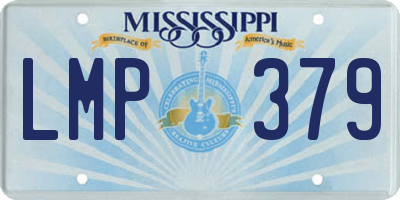 MS license plate LMP379