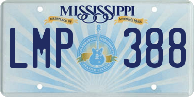 MS license plate LMP388