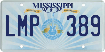 MS license plate LMP389