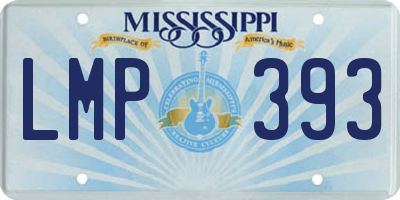 MS license plate LMP393