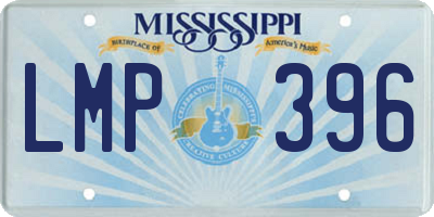 MS license plate LMP396