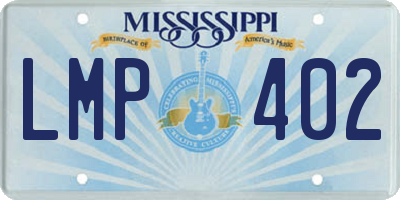 MS license plate LMP402