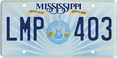 MS license plate LMP403