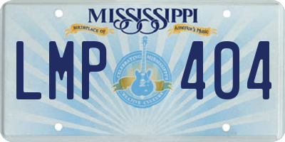 MS license plate LMP404