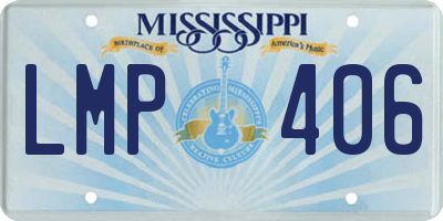MS license plate LMP406