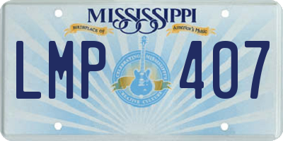 MS license plate LMP407