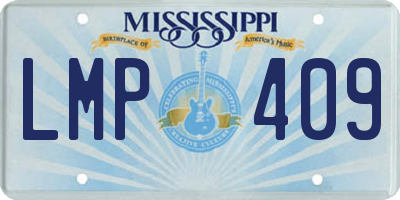 MS license plate LMP409