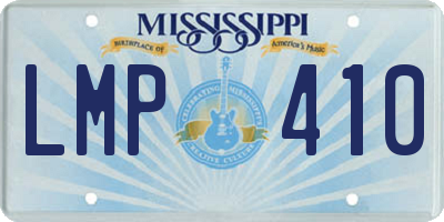 MS license plate LMP410