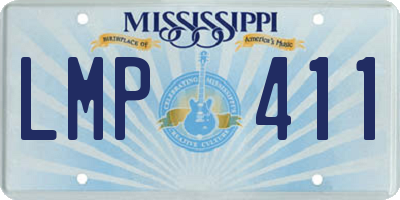 MS license plate LMP411