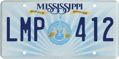 MS license plate LMP412