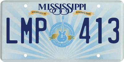 MS license plate LMP413