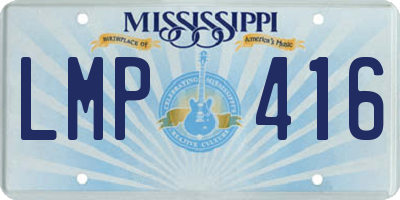 MS license plate LMP416
