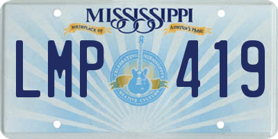 MS license plate LMP419