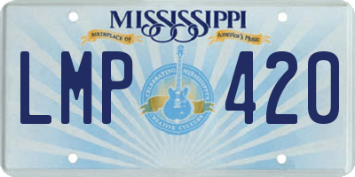 MS license plate LMP420
