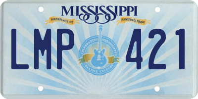 MS license plate LMP421