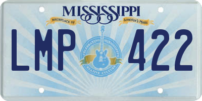 MS license plate LMP422