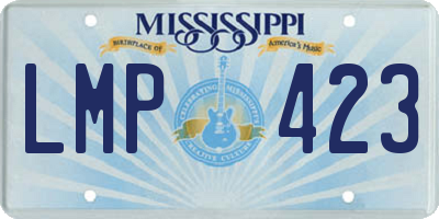 MS license plate LMP423