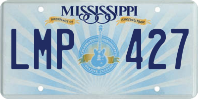 MS license plate LMP427
