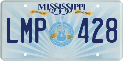 MS license plate LMP428