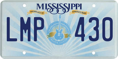 MS license plate LMP430
