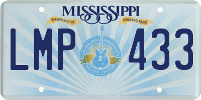 MS license plate LMP433