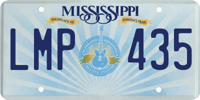 MS license plate LMP435