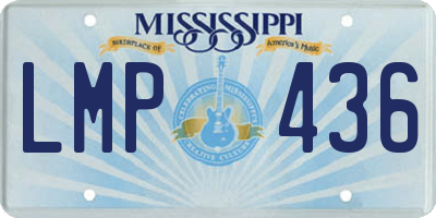 MS license plate LMP436