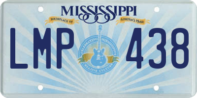 MS license plate LMP438