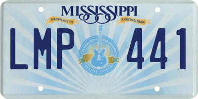 MS license plate LMP441