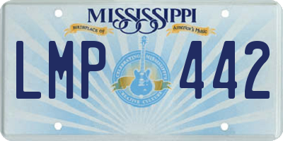 MS license plate LMP442