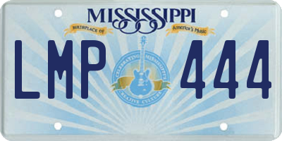 MS license plate LMP444