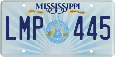 MS license plate LMP445