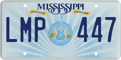 MS license plate LMP447