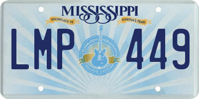 MS license plate LMP449