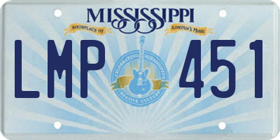 MS license plate LMP451