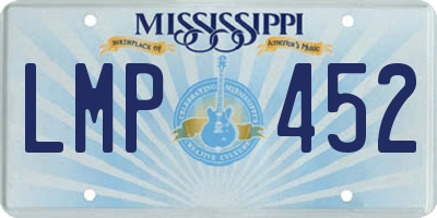 MS license plate LMP452
