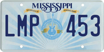 MS license plate LMP453